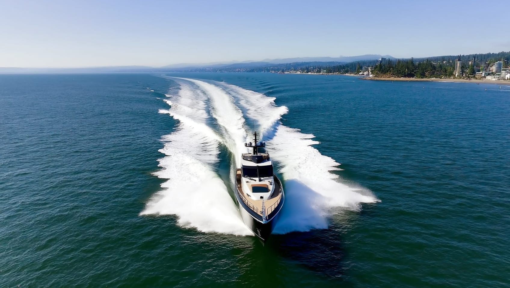Aerial view of the Gran Turismo 40 at speed