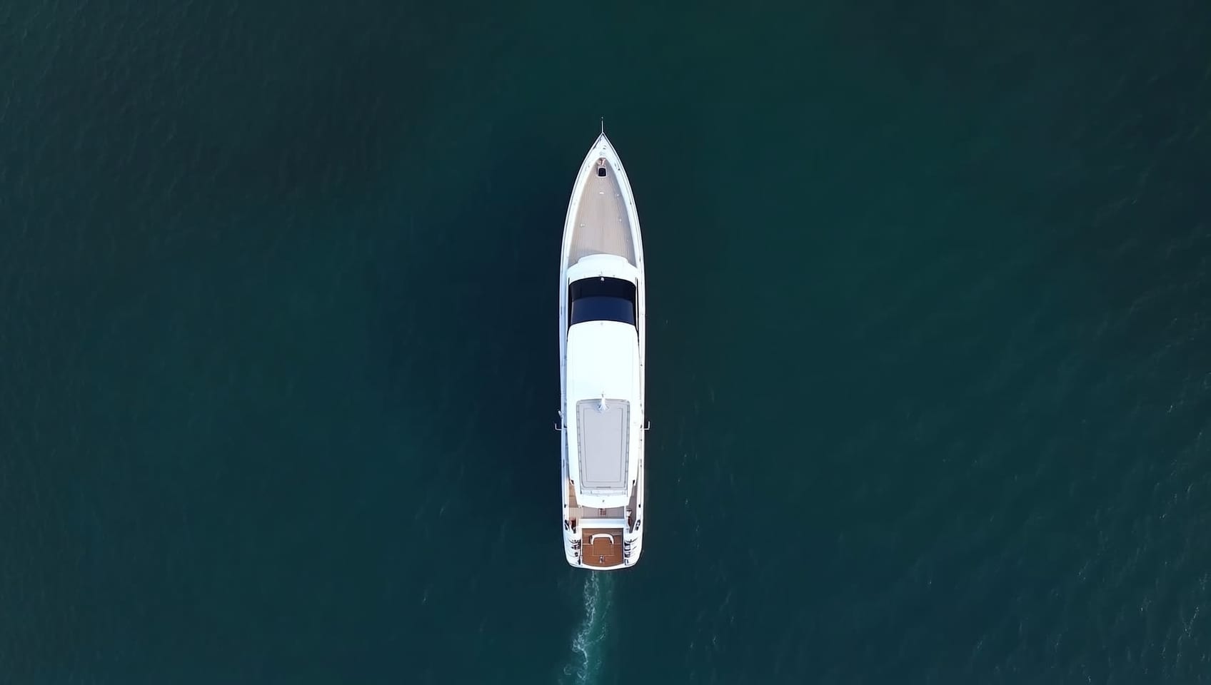 Top-down aerial of the L-Class 650 under way
