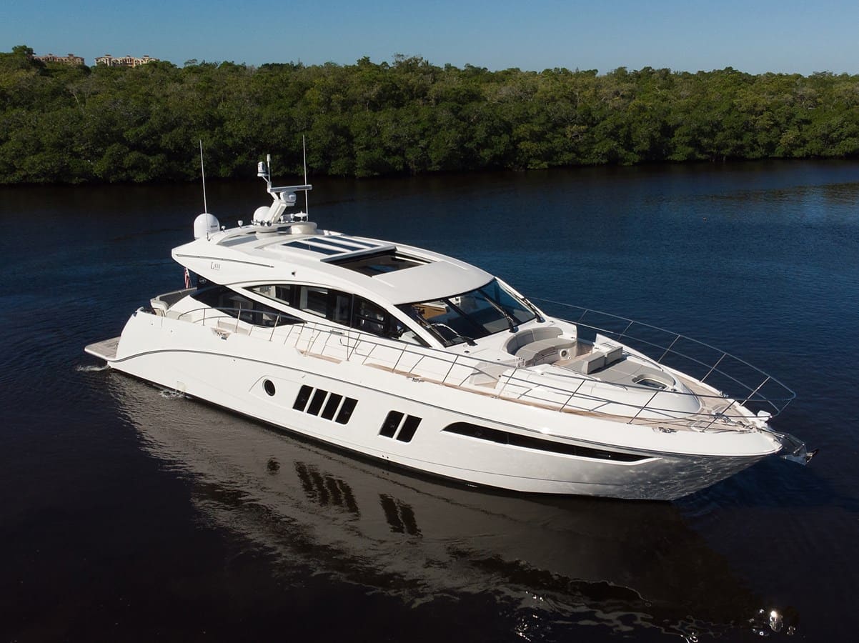 The L-Class 650 cruising along a mangrove-lined waterway